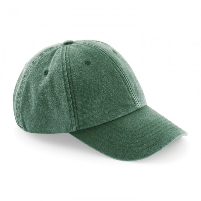 CASQUETTE VINTAGE PROFIL BAS PERSONNALISABLE 'KAPICA' - vert bouteille