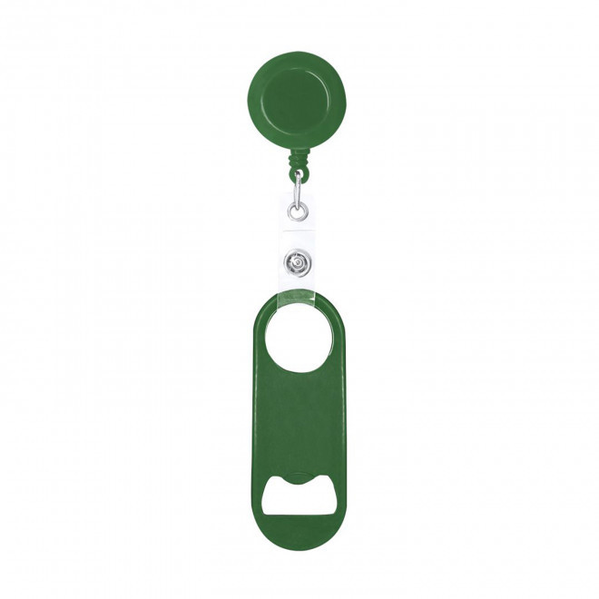 PORTE CLES DECAPSULEUR DEROULEUR PERSONNALISE 'FALY' - vert