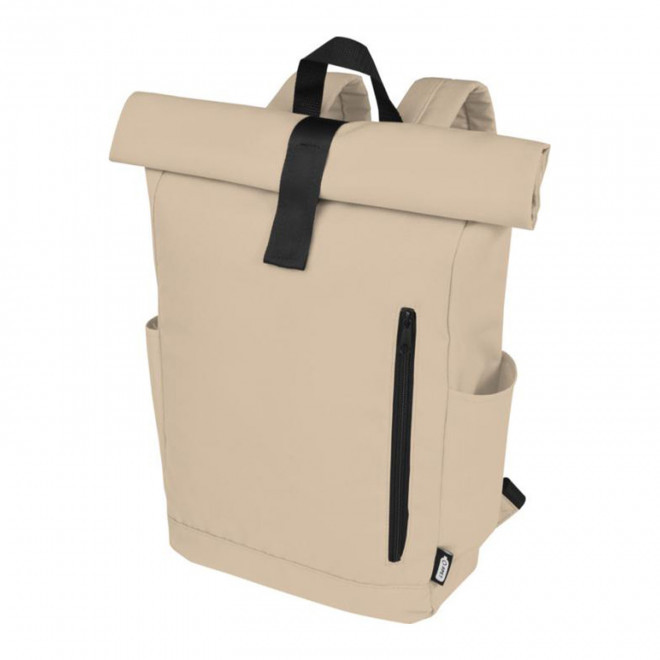 SAC A DOS ENROULABLE PUBLICITAIRE 'SAVARO' - beige