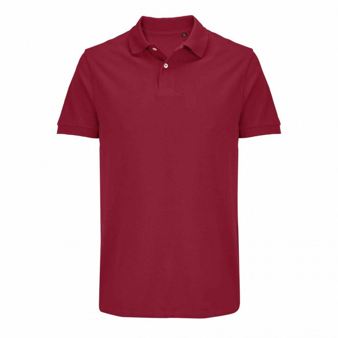 POLO MIXTE PERSONNALISABLE COULEUR 'PACIFIC' 210G/M2 - rouge foncé