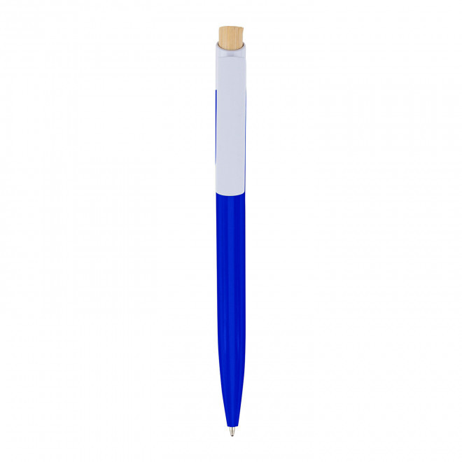 STYLO A BILLE EN R-ABS PERSONNALISE 'FIGUIA' - bleu cobalt