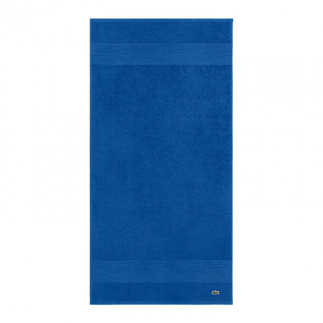 SERVIETTE 50X100CM LACOSTE PERSONNALISABLE 'LE CROCO' - bleu