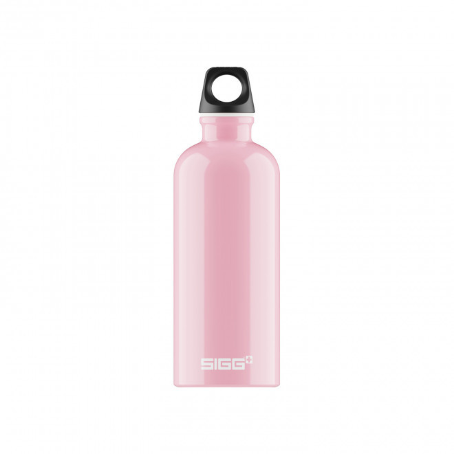 GOURDE EN ALUMINIUM SIGG 600ML PERSONNALISEE 'TRAVELLER' - rose brillant