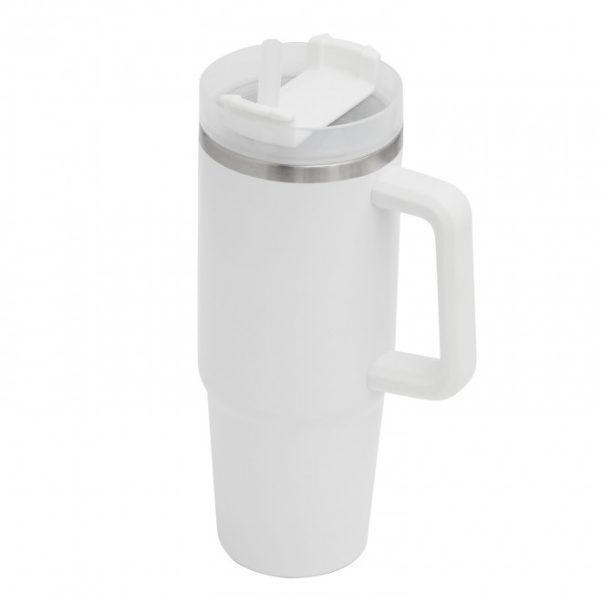 MUG ISOTHERME 900ML PERSONNALISABLE 'MUGLOT' - blanc