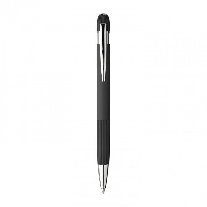 STYLO PERSONNALISABLE EN ALU RECYCLE 'POLUX' - noir