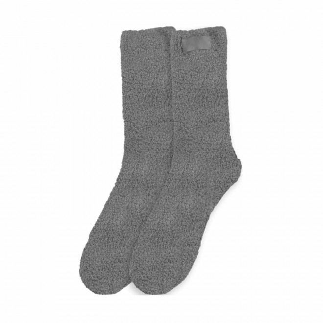 CHAUSSETTES PERSONNALISABLES MOLLETONNEES 'CLAIRETTE' - gris