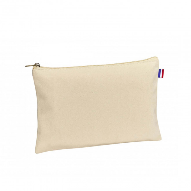 TROUSSE EN COTON 220 G PERSONNALISABLE 'FRANCINE' - naturel
