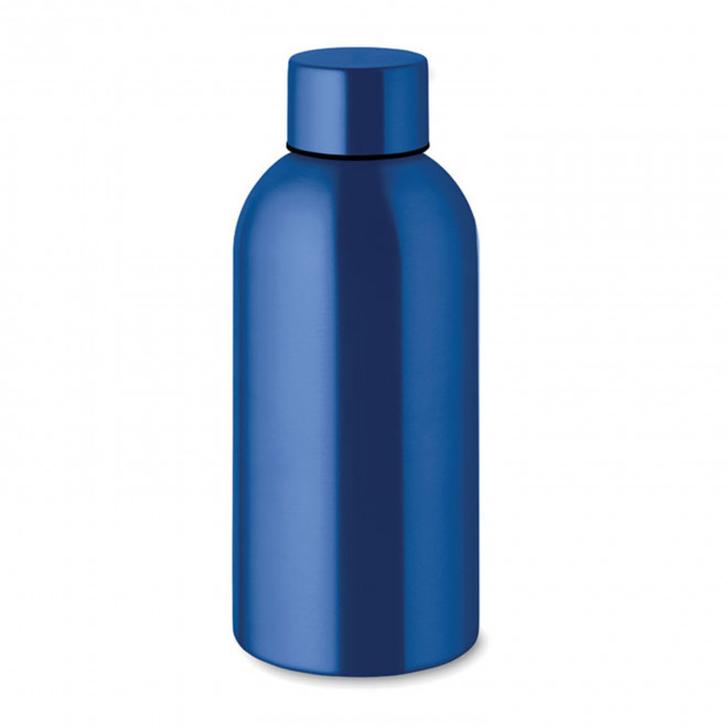 BOUTEILLE PERSONNALISEE EN ACIER RECYCLE 500ML 'SPOZIA' - bleu