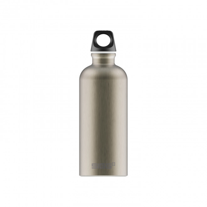 GOURDE EN ALUMINIUM SIGG 600ML PERSONNALISEE 'TRAVELLER' - étain