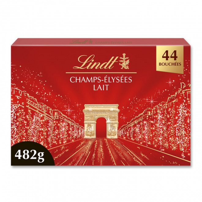 GRAND COFFRET LINDT PERSONNALISABLE 'CHAMPS-ELYSEES' - lait