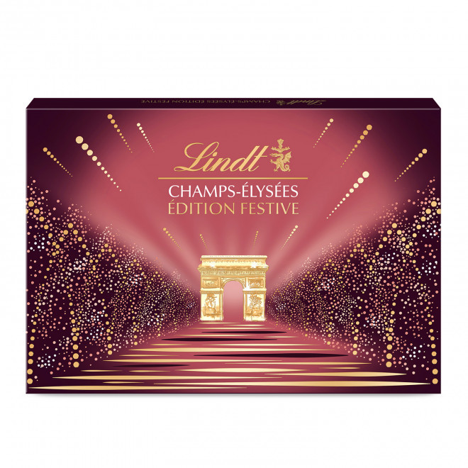 PETIT COFFRET PERSONNALISABLE LINDT 'CHAMPS-ELYSEES' - édition festive