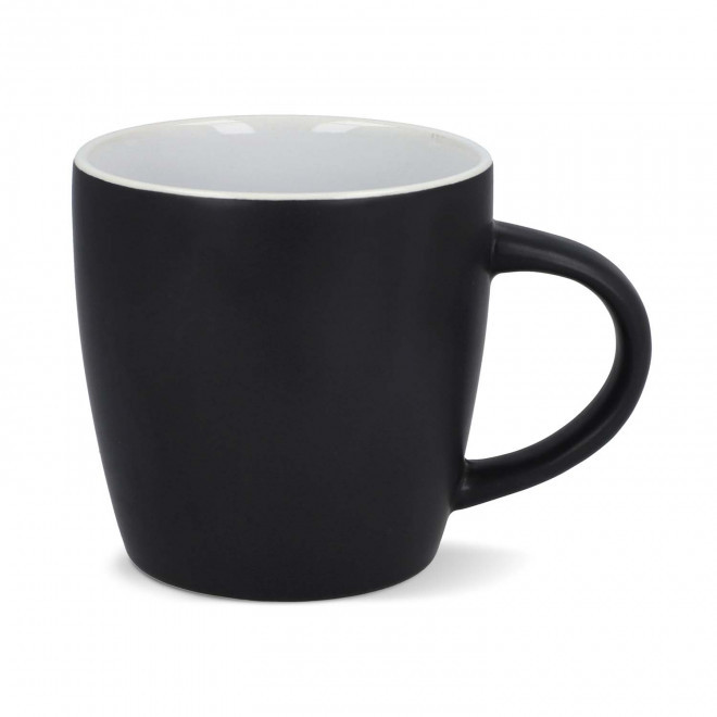 MUG EN CERAMIQUE MATE 350ML PERSONNALISABLE 'HARKI' - noir
