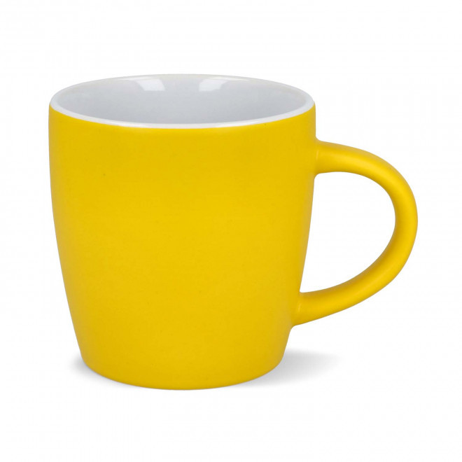 MUG EN CERAMIQUE MATE 350ML PERSONNALISABLE 'HARKI' - jaune