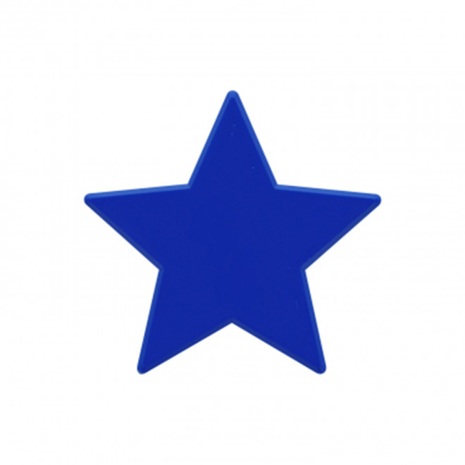 JETON DE FETES ET MANEGE PERSONNALISABLE 'FUNZY ETOILE' - bleu foncé - 7x7cm