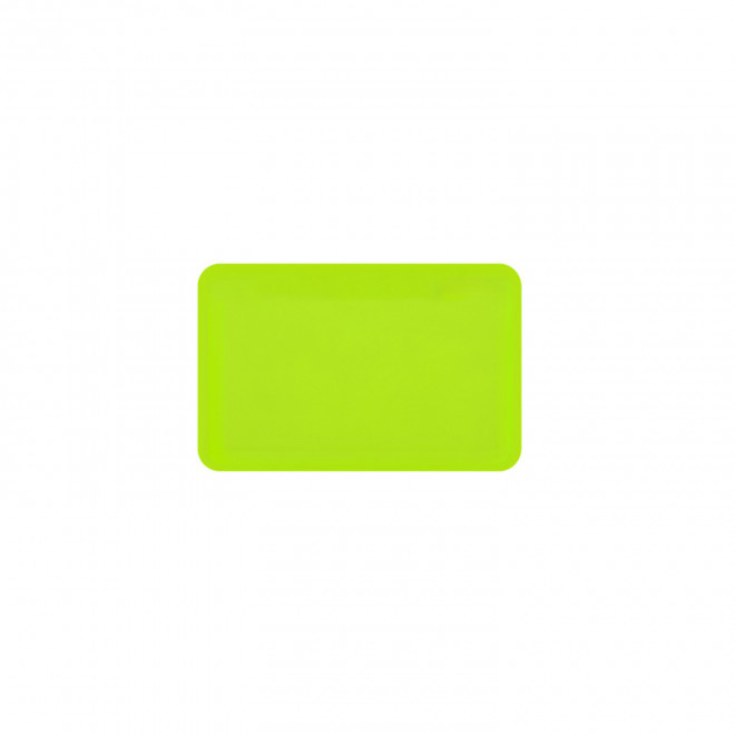 JETON DE FETES ET MANEGES PERSONNALISABLE 'FUNZY RECTANGLE' - vert fluo