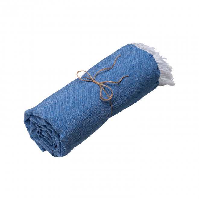 PAREO/FOUTA PERSONNALISE 'HORTENSE 150 UNI' - bleu royal