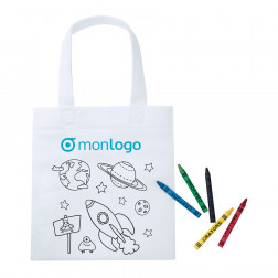 PETIT SAC A COLORIER PERSONNALISABLE 'KIDDY'