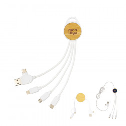 CABLE DE CHARGE PERSONNALISABLE MULTIFONCTIONS 'ONTARIO' 