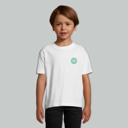 TEE SHIRT PUBLICITAIRE ENFANT 'IMPERIAL' BLANC 190 GR/M²