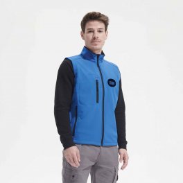 VESTE SANS MANCHES SOFTSHELL HOMME 'RALLYE' 340 GR/M²