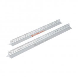 REGLE TRIANGULAIRE PUBLICITAIRE EN ALUMINIUM 'CUTCH'