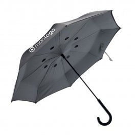 PARAPLUIE PUBLICITAIRE AUTOMATIQUE TEMPETE REVERSIBLE 'LERWICK'