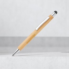 STYLO PUBLICITAIRE AVEC STYLET BAMBOU 'NITIDA'