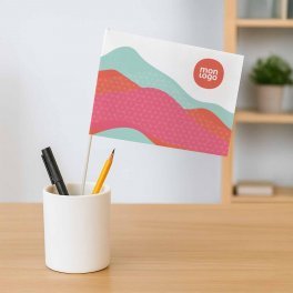 DRAPEAU PERSONNALISE 'CELEBRATION PAPIER POLY'