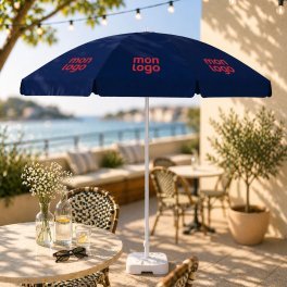 PARASOL PERSONNALISABLE ROND 'BEACHCALOR VOLETS'
