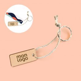 PORTE CLES ENGAGE EN BOIS PERSONNALISABLE 'SESAME'
