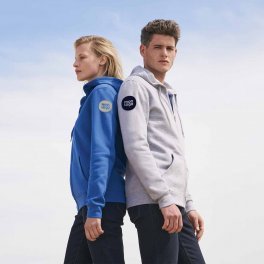 SWEAT ZIPPÉ PERSONNALISÉ À CAPUCHE MIXTE 'STONE' 260 GR/M²
