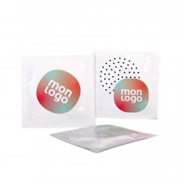 PRÉSERVATIF PUBLICITAIRE AVEC FOIL 'UNO'