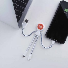EXPRESS 72H CÂBLE DE CHARGE BIODÉGRADABLE PUBLICITAIRE XOOPAR® 'MR BIO' 