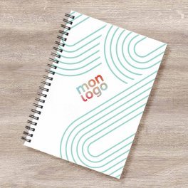 CARNET PERSONNALISÉ A4 À SPIRALES SUR MESURE 'MYNOTE'