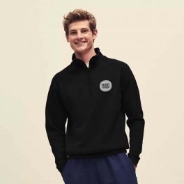 SWEAT PUBLICITAIRE COL ZIPPÉ  FRUIT OF THE LOOM 'GOLON'