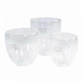 SET DE 2 TASSES À DOUBLE PAROI PERSONNALISABLE 'VODY' 