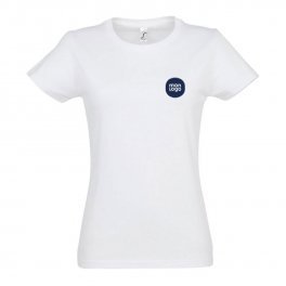 TEE SHIRT PERSONNALISÉ FEMME BLANC 'IMPERIAL'   FABRICATION EXPRESS 4J