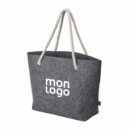 SAC DE PLAGE PERSONNALISABLE EN FEUTRINE RPET 'TALMOS'