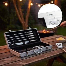 SET BARBECUE 12 USTENSILES PERSONNALISABLES 'MOOREA'