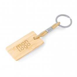 PORTE CLE BAMBOU PERSONNALISABLE 'MANZI'