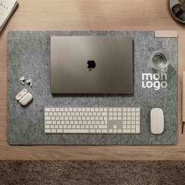 TAPIS DE SOURIS PERSONNALISABLE EN FEUTRE RECYCLE 'BIURO'