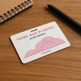 BADGE PERSONNALISABLE EN PVC 'FOPLI'