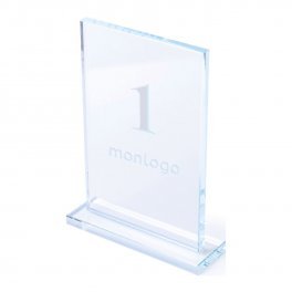 TROPHEE PERSONNALISABLE EN VERRE 'VICKY'