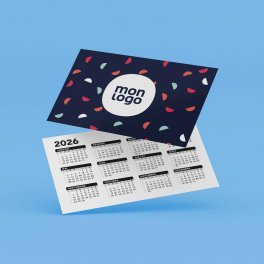 CALENDRIER PERSONNALISÉ CARTE DE VISITE 'PEQUENIO' 