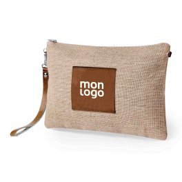 TROUSSE DE TOILLETTE JUTE PERSONNALISABLE 'SETI'