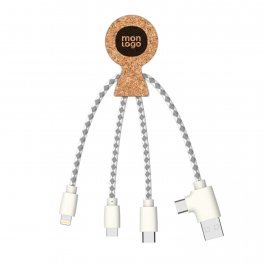 CABLE 4 EN 1 XOOPAR® PERSONNALISABLE 'MR BIO LIEGE'