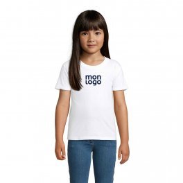 TEE SHIRT PERSONNALISABLE ENFANT BLANC  'CRUSADER BIO'