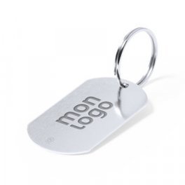PORTE CLÉS PUBLICITAIRE EN ALUMINIUM RECYCLÉ 'PLAKI'
