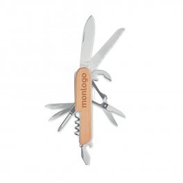 COUTEAU MULTIFONCTIONS PUBLICITAIRE BAMBOU 'LURIOL'