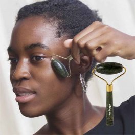 ROULEAU DE MASSAGE POUR VISAGE PERSONNALISÉ EN JADE 'REPO'